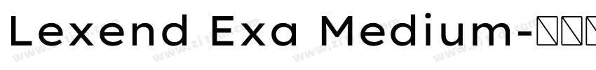 Lexend Exa Medium字体转换